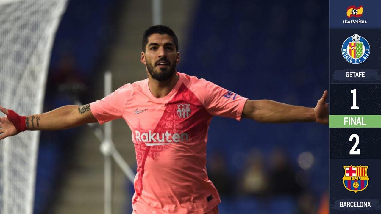 Con lo justo, el Barcelona venció al Getafe y es más líder que nunca en España