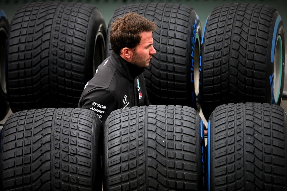 Los neumáticos de lluvia están listos para ser usados en cualquier momento en Interlagos, circuito donde tradicionalmente el mal clima es protagonista.