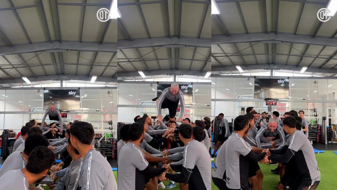 Héctor Herrera recibe novatada en primer entrenamiento con Toluca 