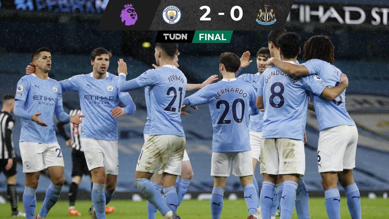 Manchester City derrota 2-0 a Newcastle bajo una tormenta