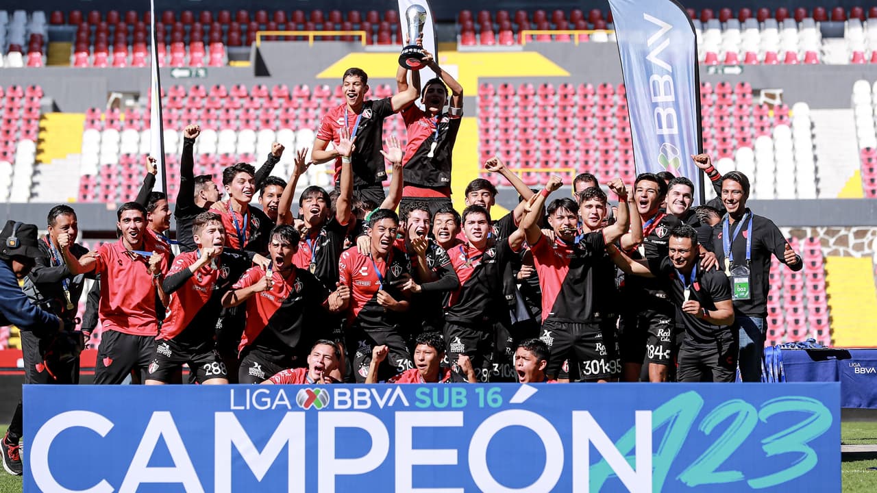 Atlas se proclama campeón de la Liga MX Sub-16 a costa del América