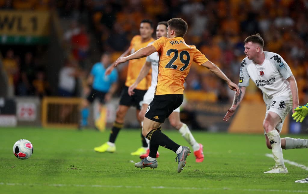 Y en tiempo de compensación, a los 93 minutos, Rubén Vinagre marcó el 2-0.