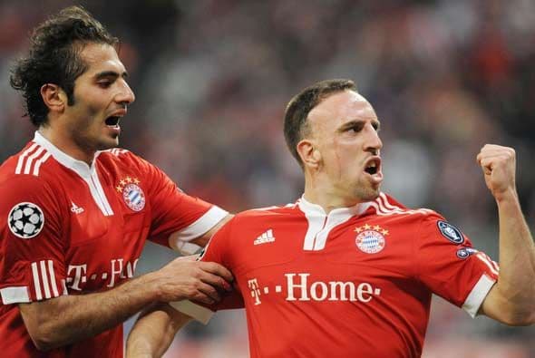 Tuvieron que pasar 74 minutos para que los locales igualaran los cartones gracias a Franck Ribery.