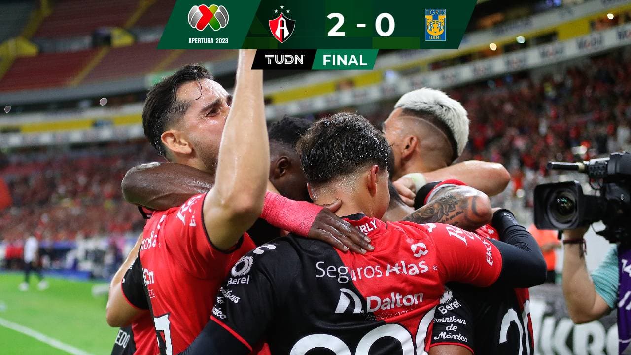 Atlas frustra chance de Tigres de asaltar liderato del Apertura 2023