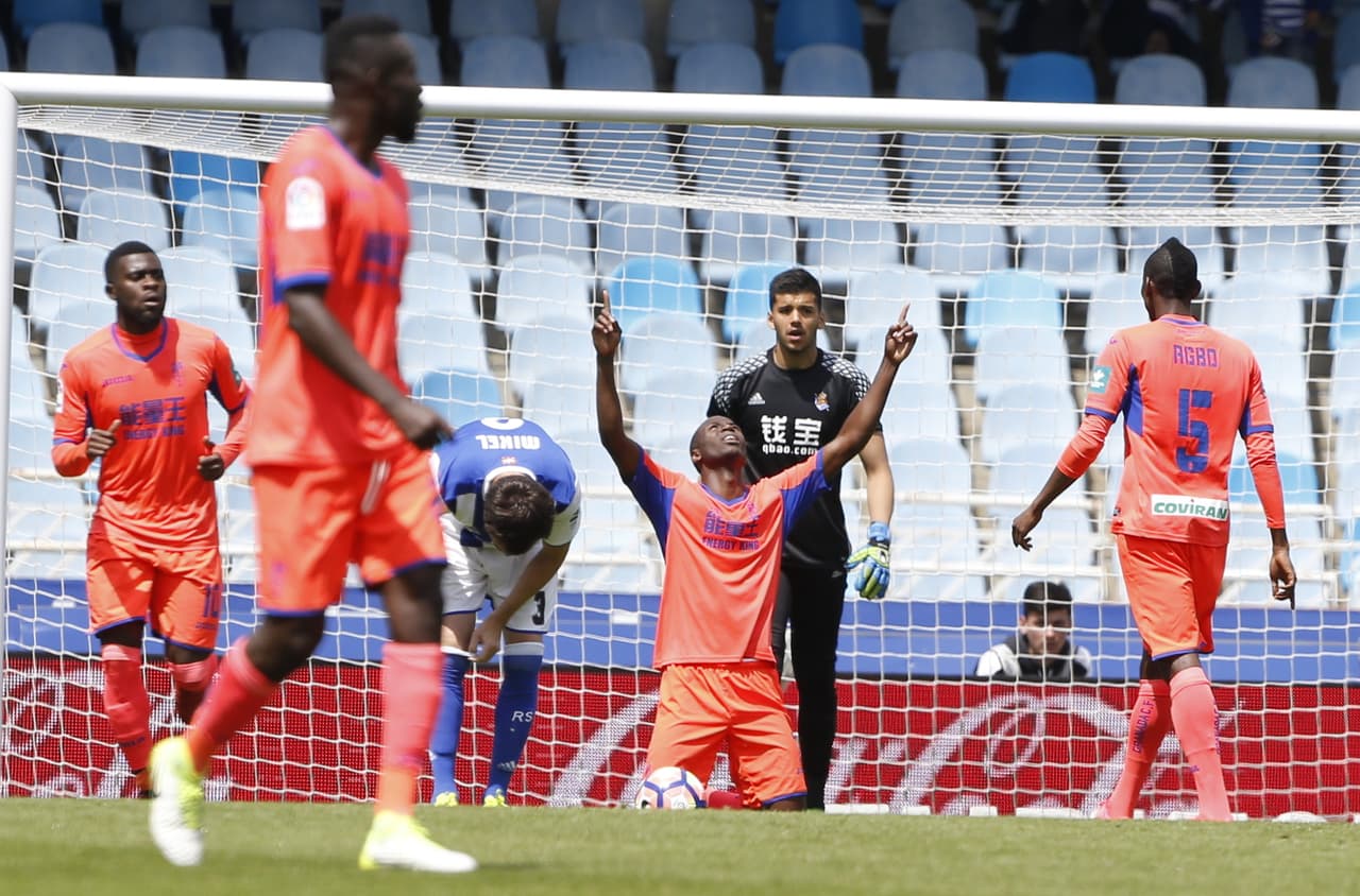 Era el tercer gol de Adrián Ramos en esta temporada tras haber llegado en enero desde el Dortmund, quien lo vendió al Chongqing Lifan y éste lo prestó al Granada, equipo del que también son dueños.