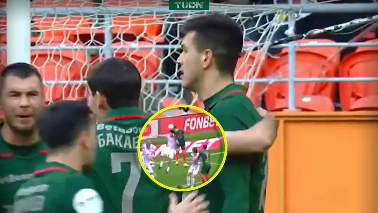 ¡Gol de César Montes! Así fue su anotación con Lokomotiv Moscú