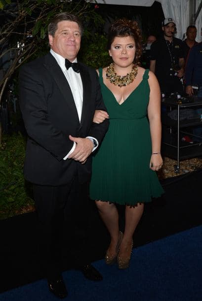 Y ambos posaron con orgullo para las cámaras. El 'Piojo' se robó gran parte del show.