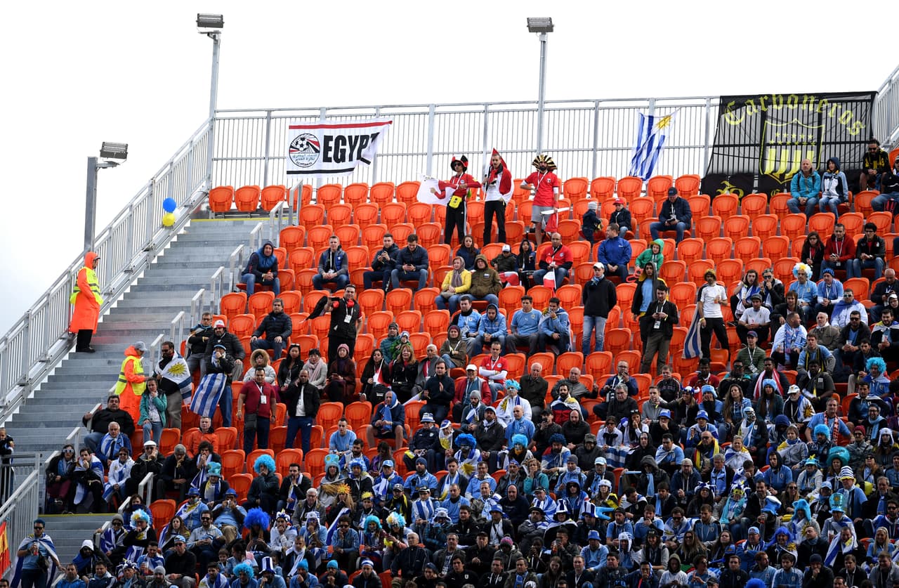 Es así como las tribunas vacías se hicieron parte del relato del segundo partido del Mundial de Rusia 2018.