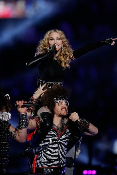 Madonna en el centro de la cancha se movía con toda soltura y entrega.