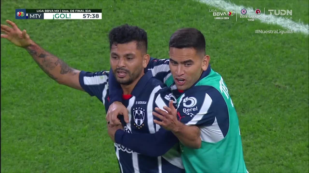 ¡Gol anulado a Monterrey! Tecatito estaba adelantado por milímetros