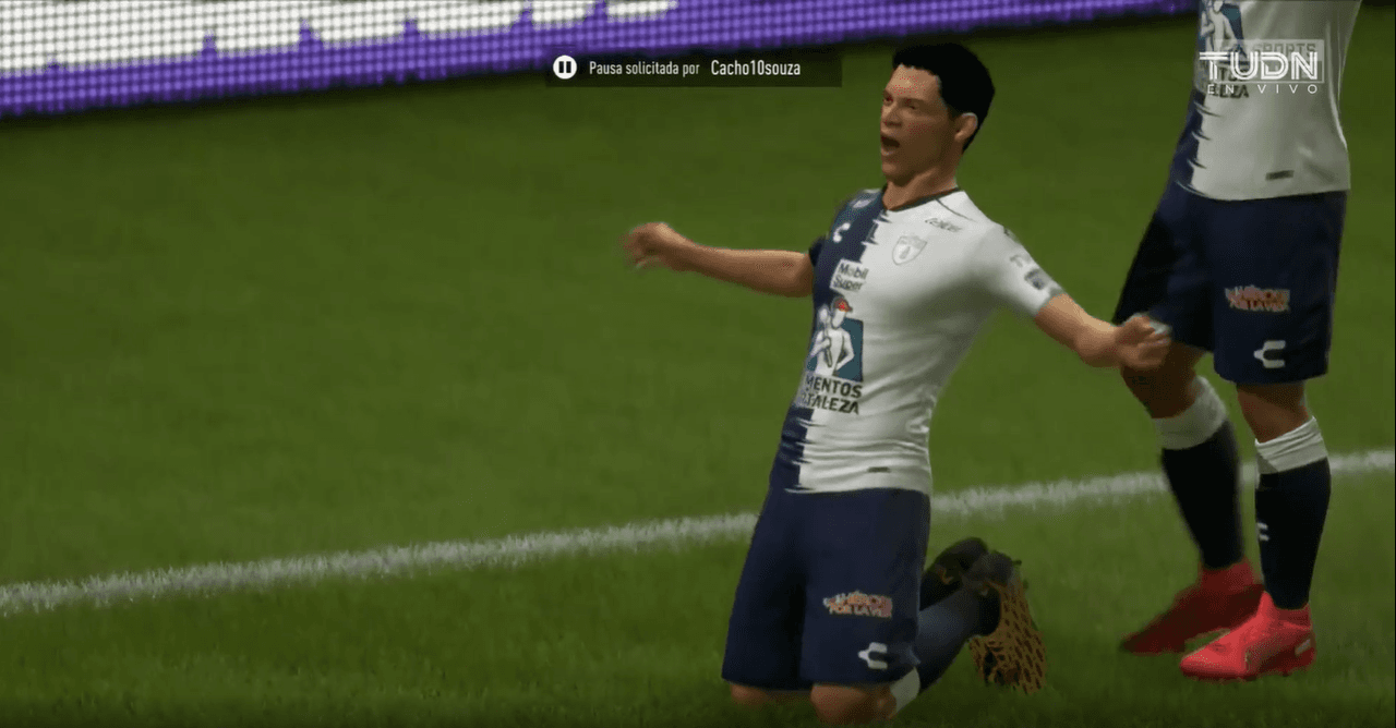 Cristian Souza dominó completamente el partido, guiando a la victoria a los Tuzos 2-0 ante los Tigres dirigidos por Quiñones en los controles de la eLiga Mx.