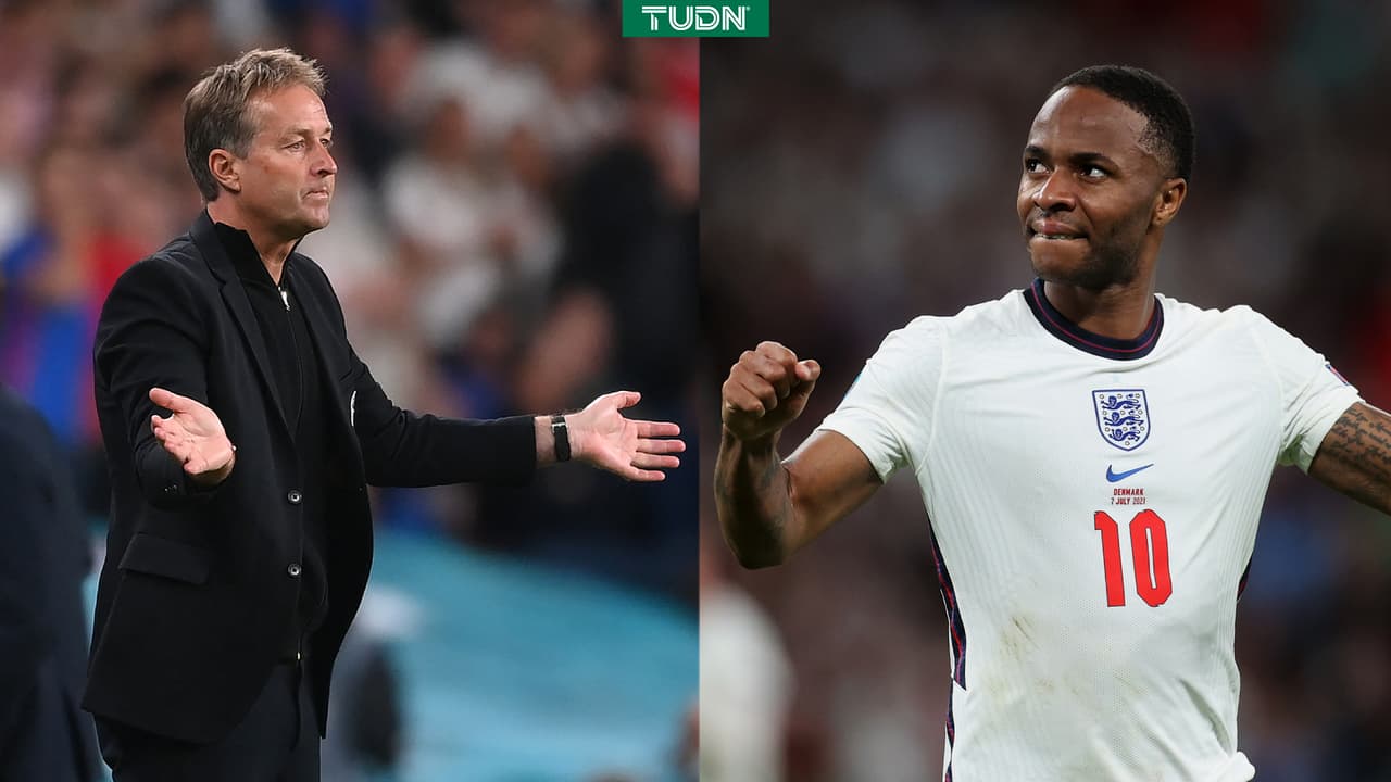 Kasper Hjulmand asegura que no era penal de Inglaterra; Sterling se defiende