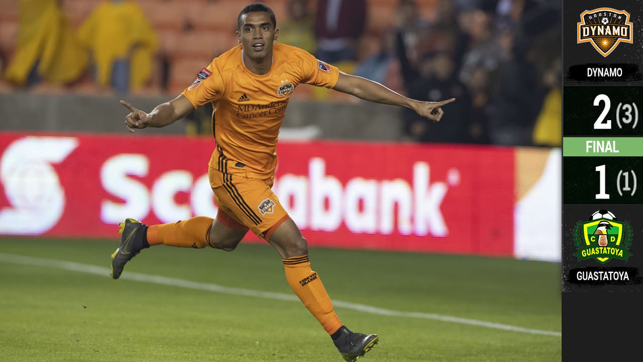 Guastatoya puso a temblar a Houston hasta que Elis y Manotas sacaron las papas del fuego