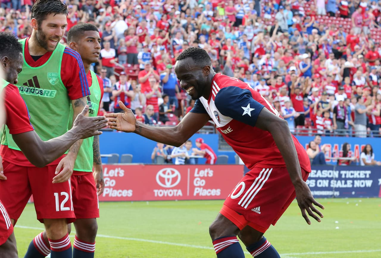 Otro que destacó -y mucho- en el conjunto del norte de Texas fue Roland Lamah. El belga fue el autor de dos goles para FC Dallas. (USA Today Images)