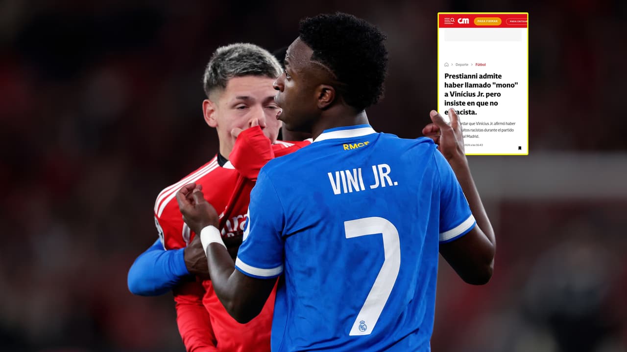 Gianluca Prestianni confiesa llamar mono a Vinícius Júnior según prensa lusa