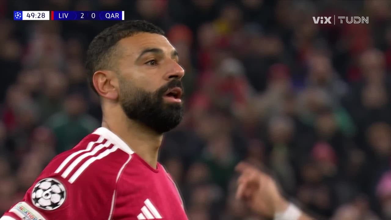 ¡Golazo, azo, azo de Mohamed Salah! El tercero de Liverpool
