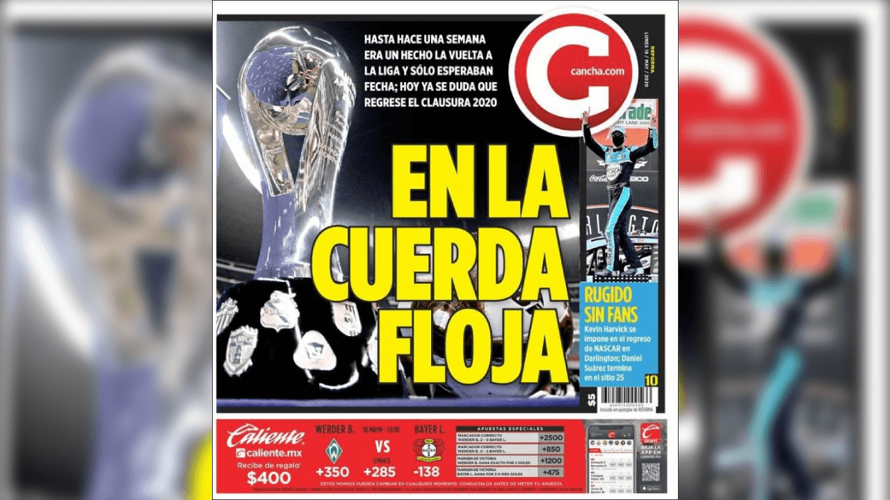 El mundo deportivo extraña la actividaad y las portadas de los diarios más imporotantes en el mundo ven una luz al final del túnel.