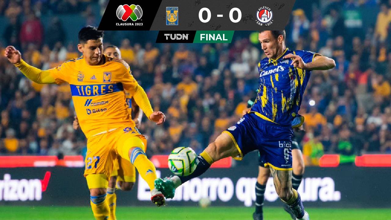 Tigres vs. San Luis EN VIVO en la Liga MX: Final del partido con un empate sin goles 