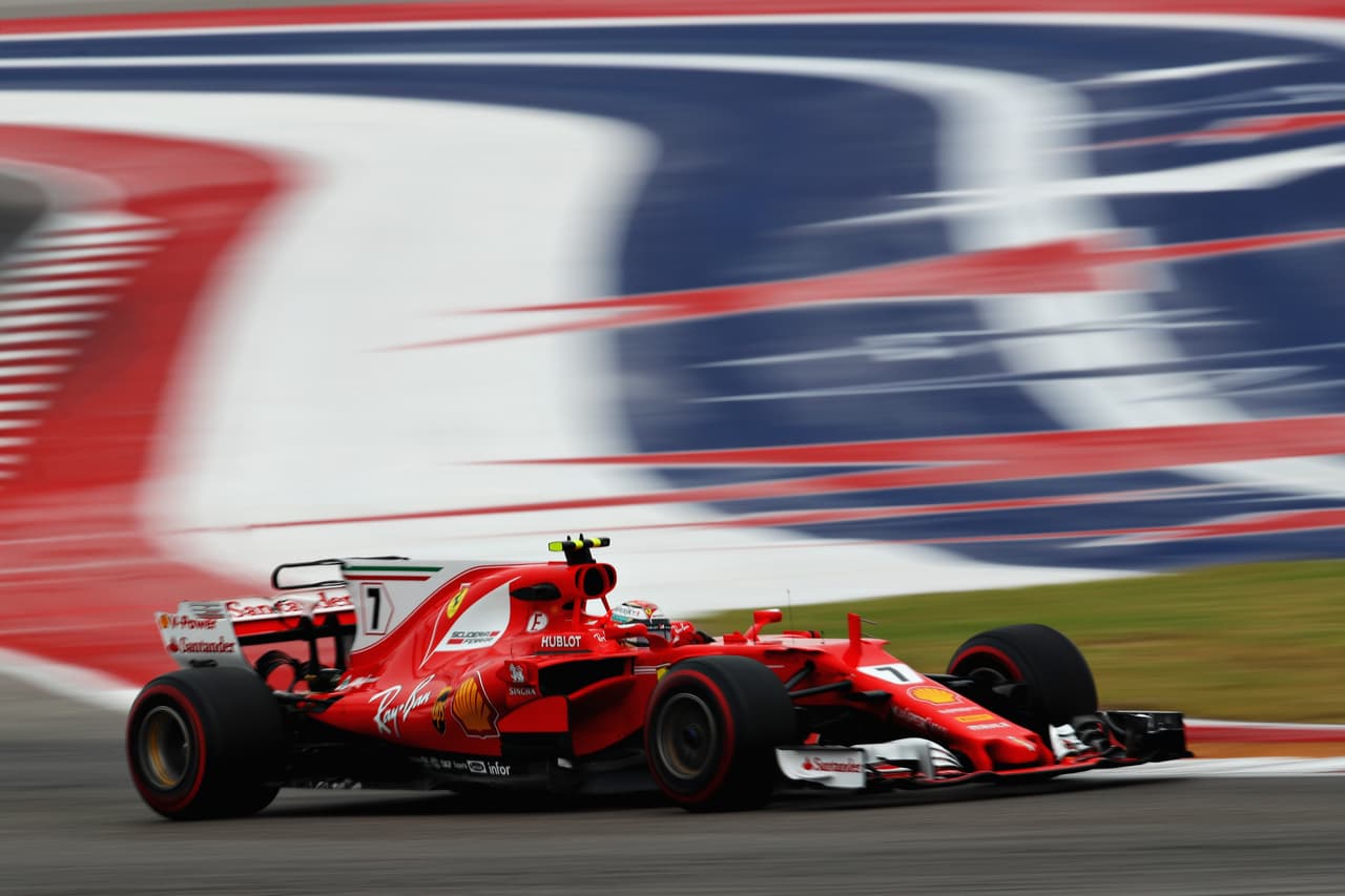 Kimmi Raikkonen (Ferrari) logró un tiempo de 1:37:598 para quedarse en la séptima casilla.