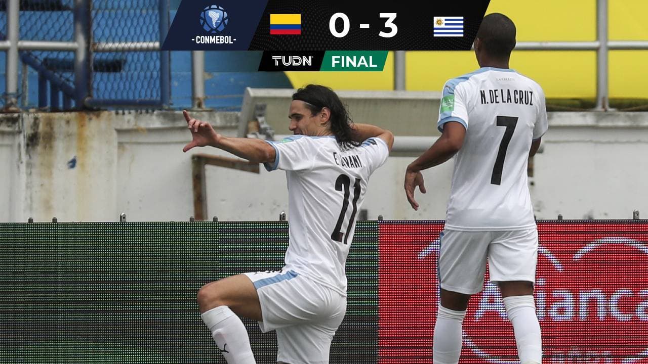 Líderados por Cavani y Luis Suárez, Uruguay goleó a Colombia