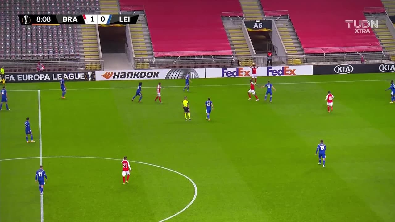 ¡Apareció el Leicester! Barnes empató ante el Braga