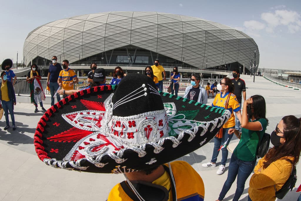 Los aficionados llegaron al Education City Stadium para alentar a los Tigres de la UANL, el flamante representante de la Concacaf.