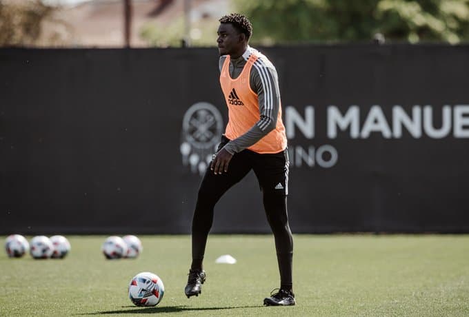 Jesús Murillo no afloja durante los entrenamientos de pretemporada.