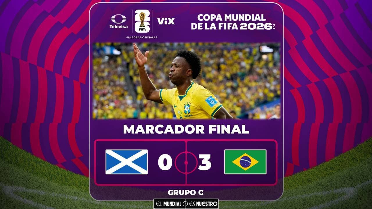 Escocia vs. Brasil EN VIVO partido HOY Mundial 2026: ¡La Canarinha gana y es líder del Grupo C!