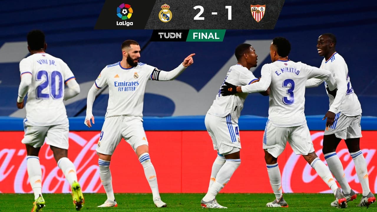 Real Madrid vence a Sevilla con un golazo de Vinicius