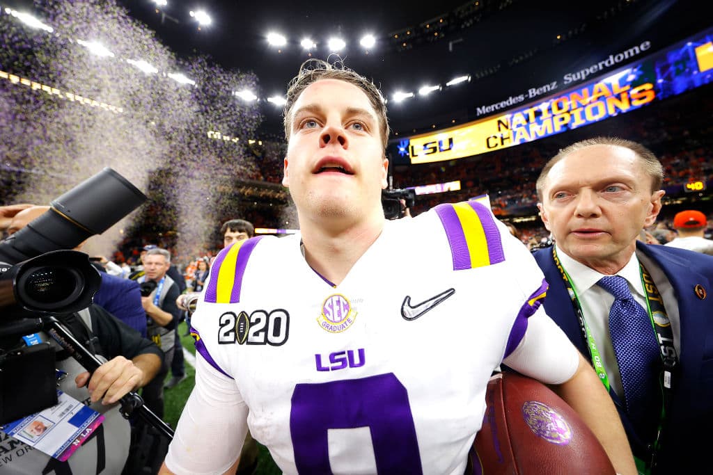 Así fue la celebración de LSU tras coronarse campeón de la NCAA sobre Clemson, con una actuación destacada de Joe Burrow.