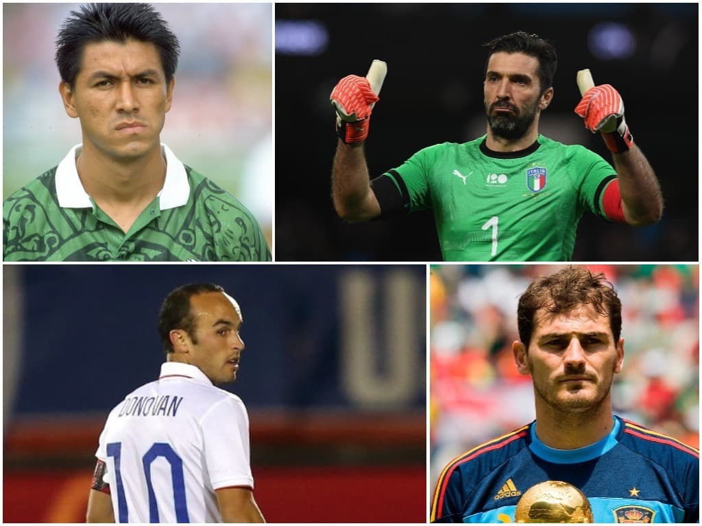 El más reciente de este listado es el español Sergio Ramos, que ante Alemania llegó a esa cifra de partidos con La Roja.