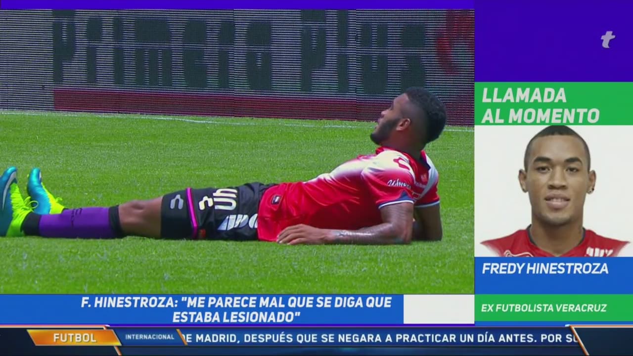 Videos. Exclusiva | 'Falso que llegara lesionado a Veracruz': Hinestroza