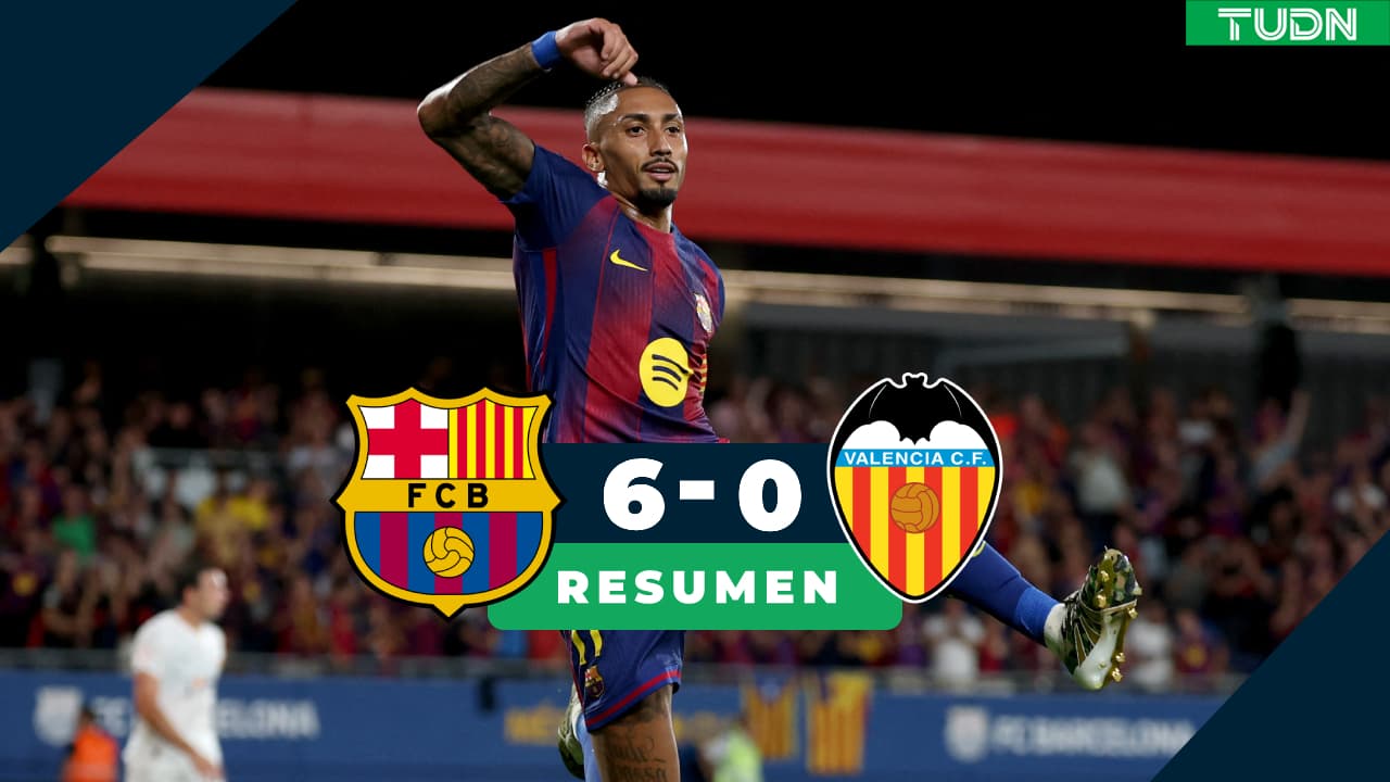 Barcelona arrolla al Valencia previo a su debut en Champions