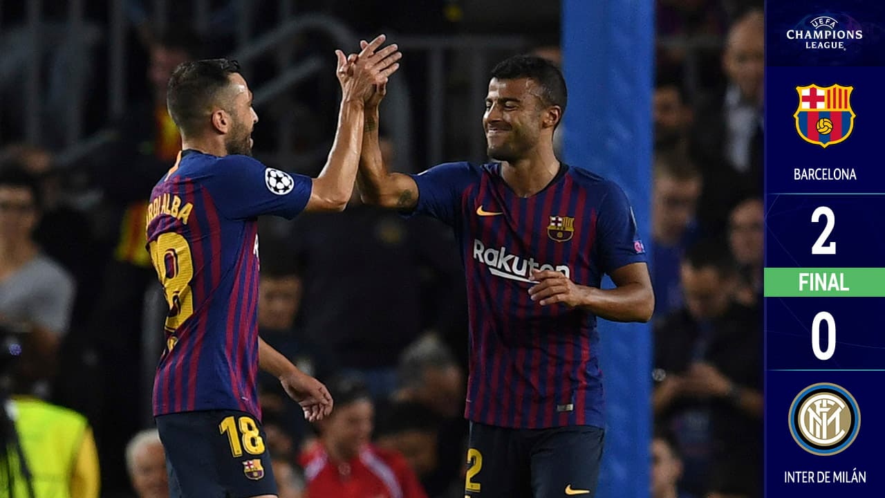 Al Barcelona no le hizo falta Messi y venció 2-0 al Inter de Milán