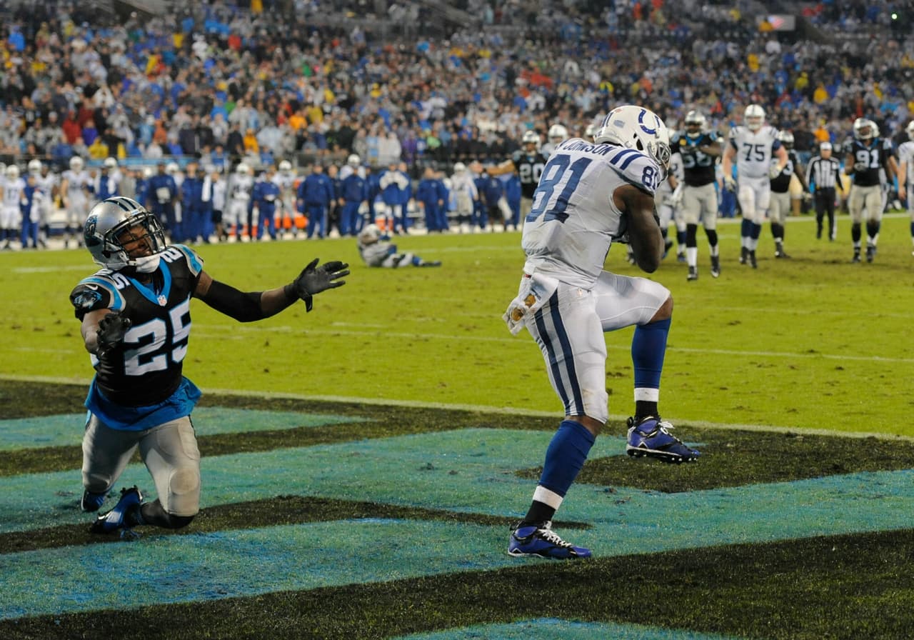 Emocionante partido que cerró la Semana 8 de la NFL donde los Panthers mantuvieron el invicto al derrotar, en tiempo extra, a los Colts por 29-26. ¡Checa las mejores tomas!