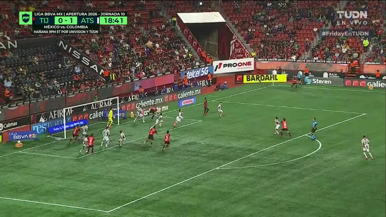 ¡Penaaaaaal para Xolos por patadón en el área y ya se empata el partido!