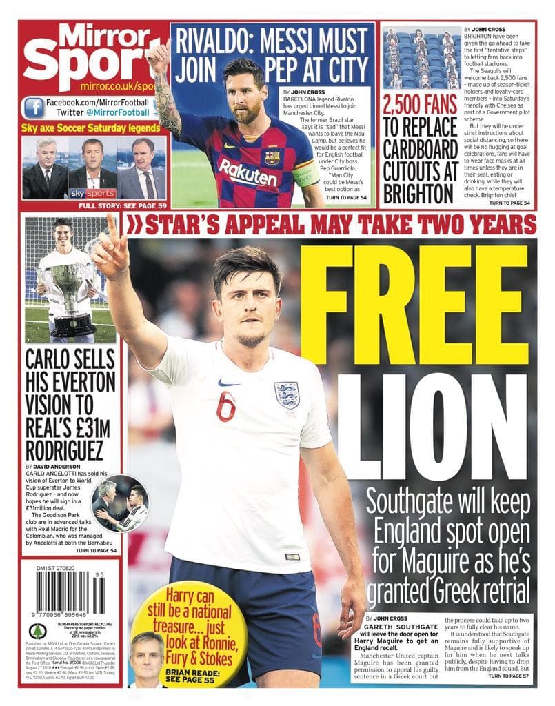 Los periódicos de España siguen de cerca el caso del conjunto blaugrana y el astro argentino.