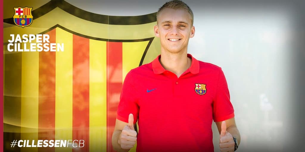 Primera foto oficial de Cillisen como jugador del Barcelona