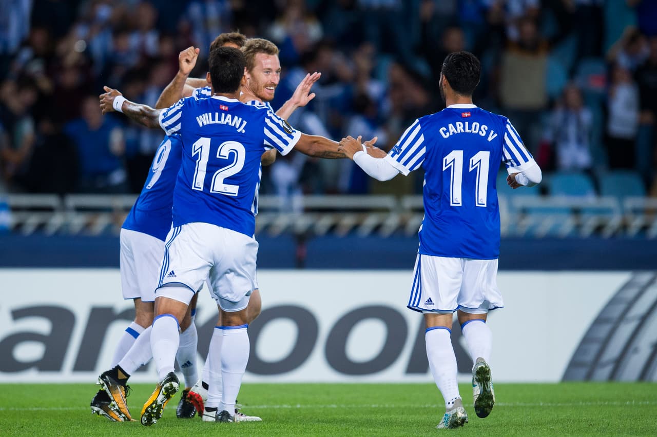 David Zurutuza no dejó reaccionar a los noruegos y un minuto después, al 10, puso pronto el 2-0 para la confianza local.
