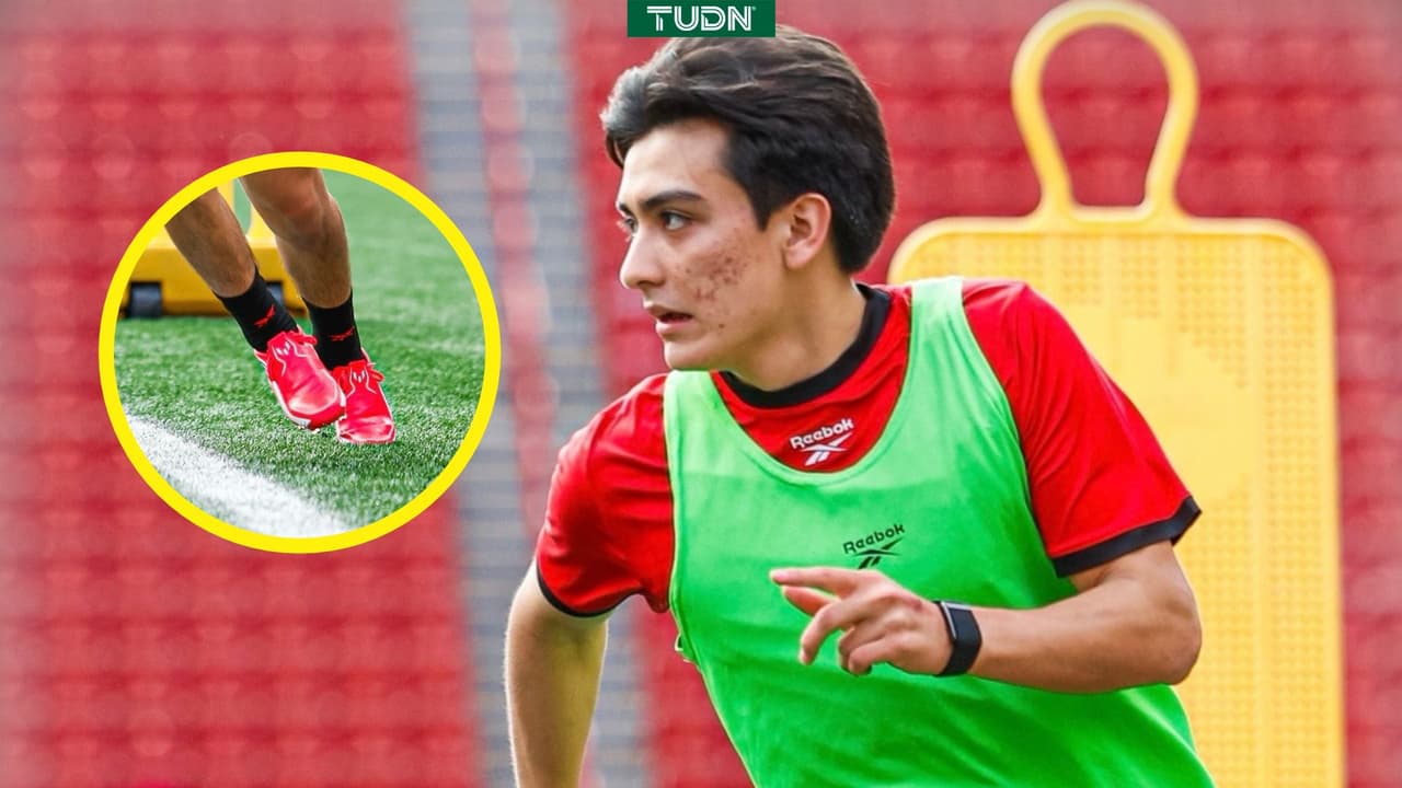 Gilberto Mora vuelve a los entrenamientos de Tijuana con los botines de Lionel Messi