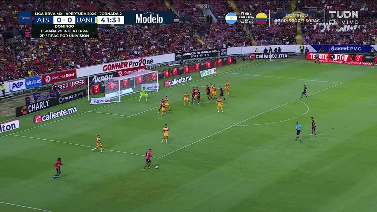 ¡GOL!  anota para Atlas. Raymundo Fulgencio