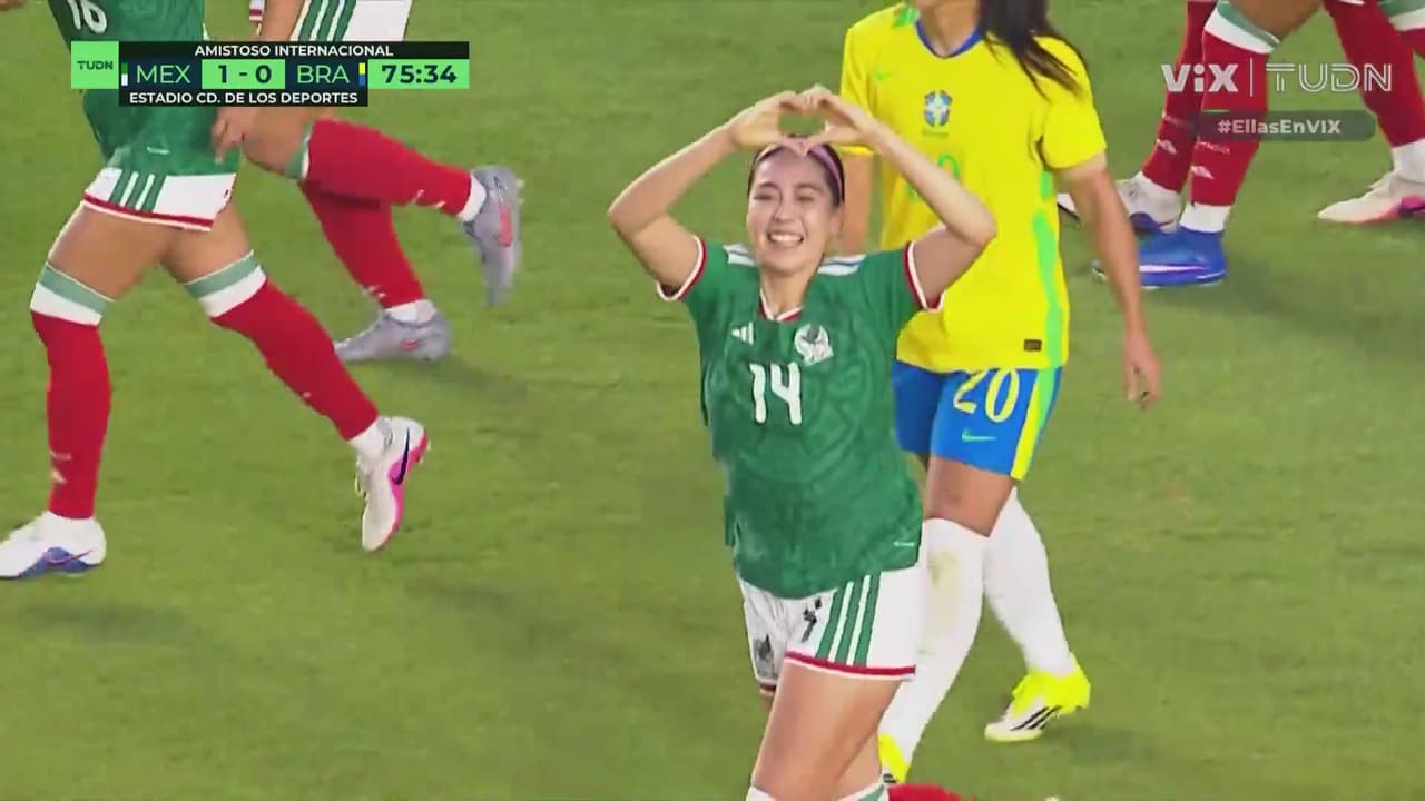 ¡Gool de México! Cabezazo letal de Greta Espinoza