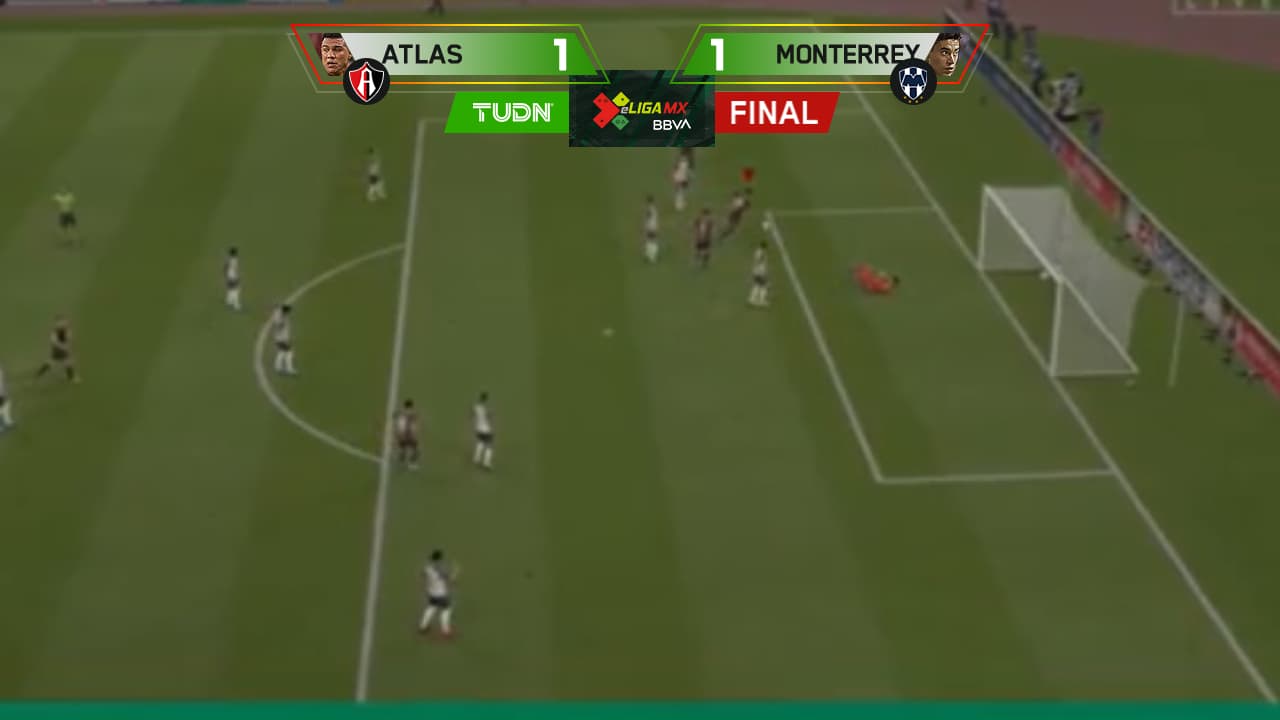 Atlas deja ir la ventaja y Monterrey iguala en la eLiga MX