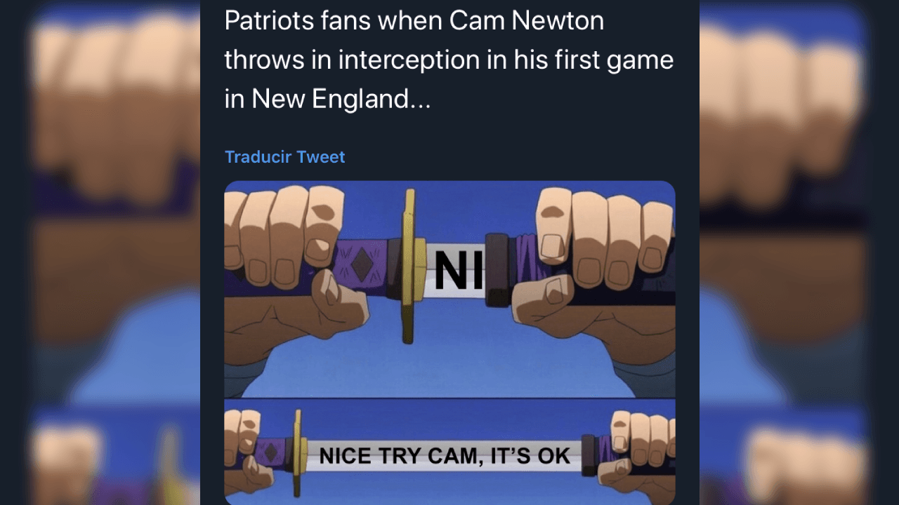 Las redes sociales no perdonaron la llegada de Newton a New England.
