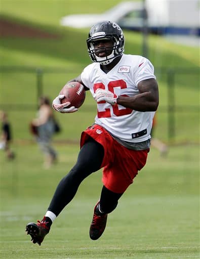 Las mejores imágenes del novato egresado de Indiana, Tevin Coleman, ya como RB de los Atlanta Falcons.