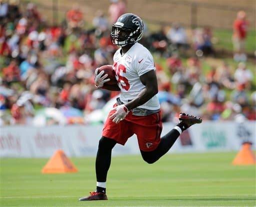 Las mejores imágenes del novato egresado de Indiana, Tevin Coleman, ya como RB de los Atlanta Falcons.