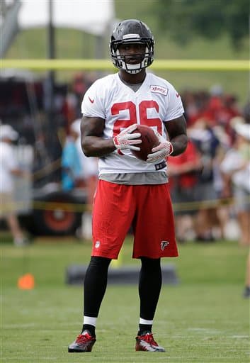 Las mejores imágenes del novato egresado de Indiana, Tevin Coleman, ya como RB de los Atlanta Falcons.