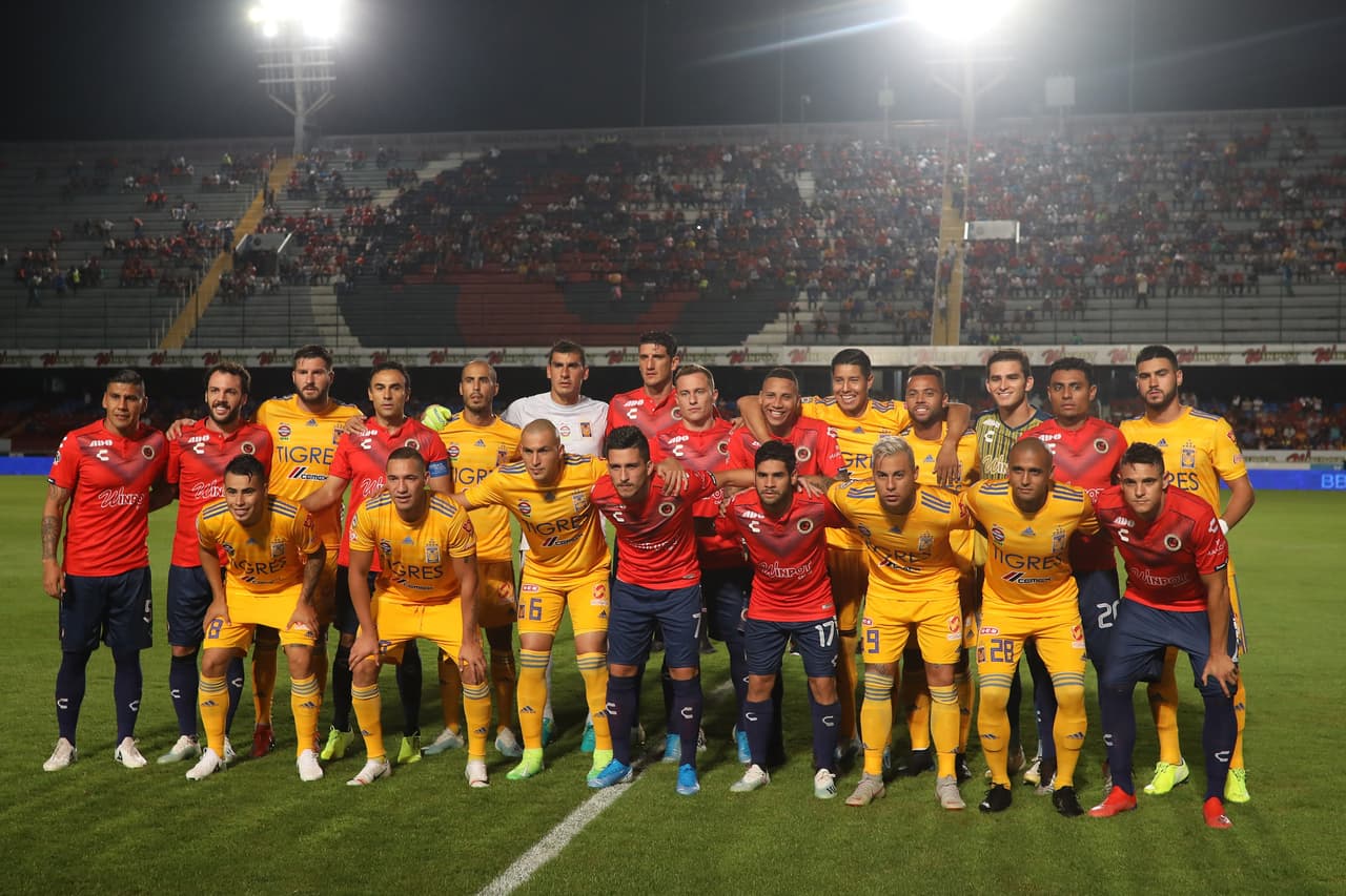 during the gameVeracruz vs Tigres UANL, corresponding to day 14 of the Torneo Apertura 2019 of the Liga BBVA MX, at Luis Pirata Fuente Stadium, on October 18, 2019. <br><br> durante el partido Veracruz vs Tigres UANL, correspondiente a la jornada 14 del Torneo Apertura 2019 de la Liga BBVA MX, en el Estadio Luis Pirata Fuente, el 18 de Octubre de 2019.