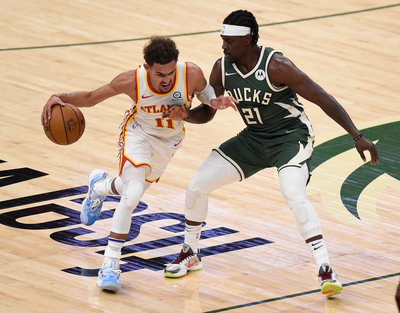 Trae Young de los Atlanta Hawks brilló en el Juego 1 de las Finales de la Conferencia Este.
