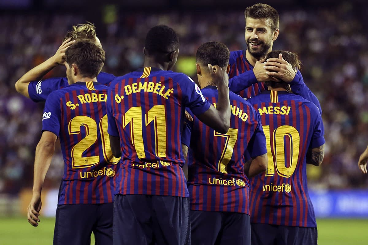 Un gol del delantero francés Ouslmane Dembélé, al minuto 57, le permitió al Barcelona ganar por 1-0 al Valladolid en la segunda jornada de la Liga Española.